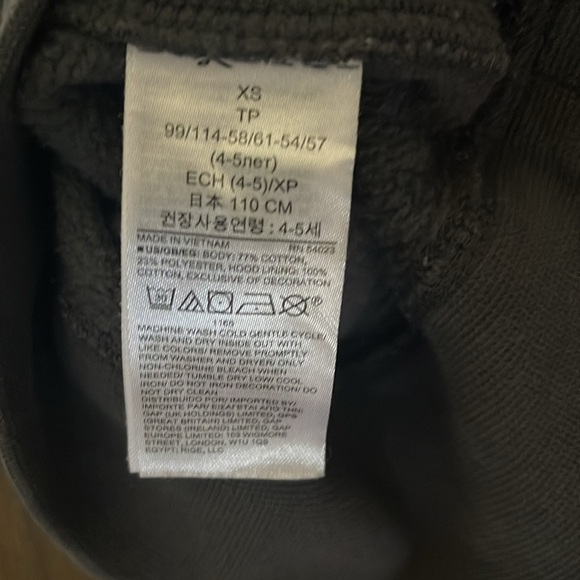 GAP Kids Star Wars Sequin Hoodie SZ XS 4-5 - Picture 5 of 5